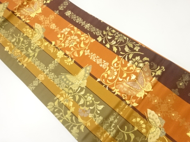 JAPANESE FUKURO OBI / WOVEN FLOWER